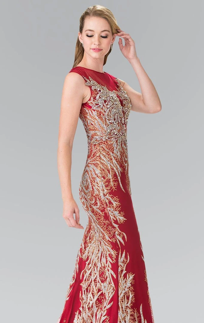Formal Gowns Elizabeth K - GL2336 Sleeveless Beaded Long Dress 6 Formal Gowns Elizabeth K - GL2336 Sleeveless Beaded Long Dress