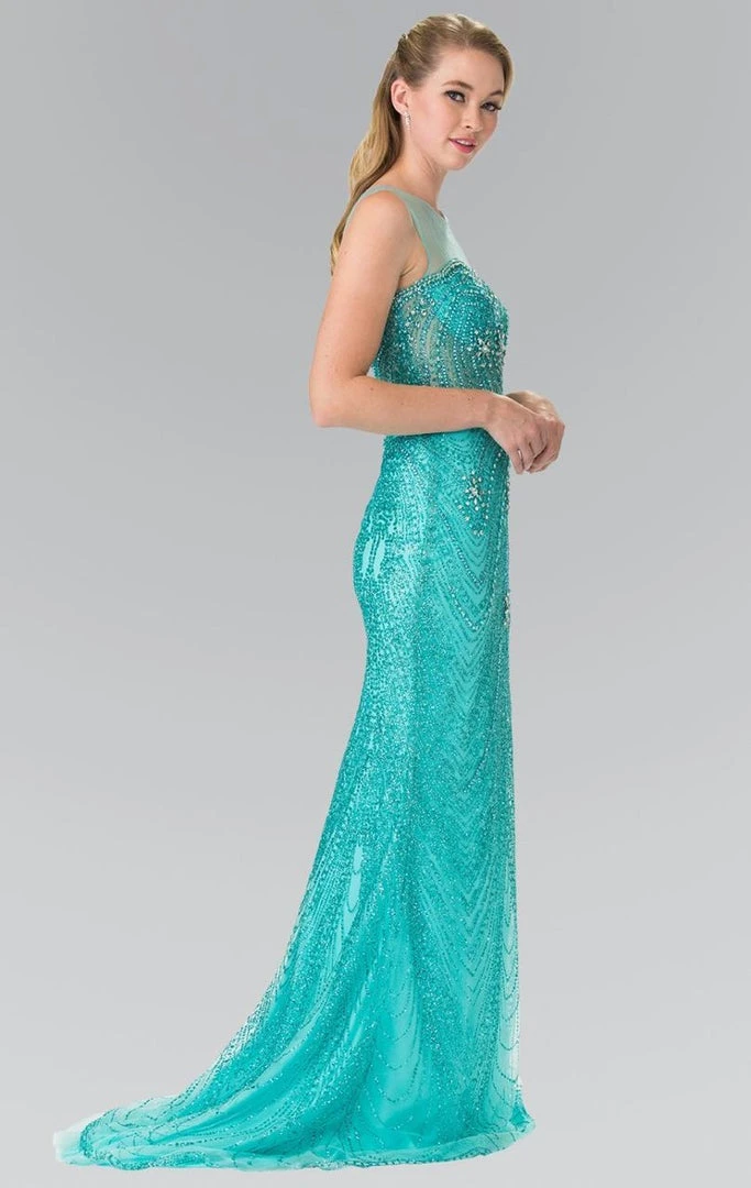 Elizabeth K - GL2337 Embellished Sleeveless Long Dress Formal Gowns 4 Elizabeth K - GL2337 Embellished Sleeveless Long Dress Formal Gowns