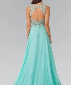 Formal Gowns Elizabeth K - GL2343 Embellished Sleeveless Long Dress