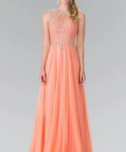 Formal Gowns Elizabeth K - GL2343 Embellished Sleeveless Long Dress