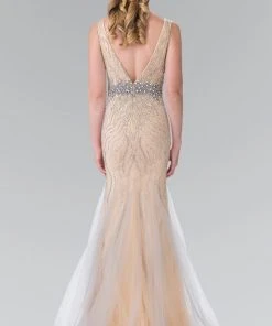 Elizabeth K - GL2344 V-Neck Mermaid Gown