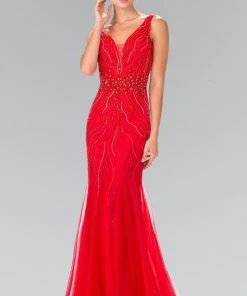 Elizabeth K - GL2344 V-Neck Mermaid Gown