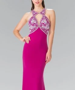 Formal Gowns Elizabeth K - GL2355 Halter Cut Outs Long Gown 9 Formal Gowns Elizabeth K - GL2355 Halter Cut Outs Long Gown
