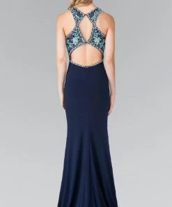 Formal Gowns Elizabeth K - GL2355 Halter Cut Outs Long Gown 11 Formal Gowns Elizabeth K - GL2355 Halter Cut Outs Long Gown
