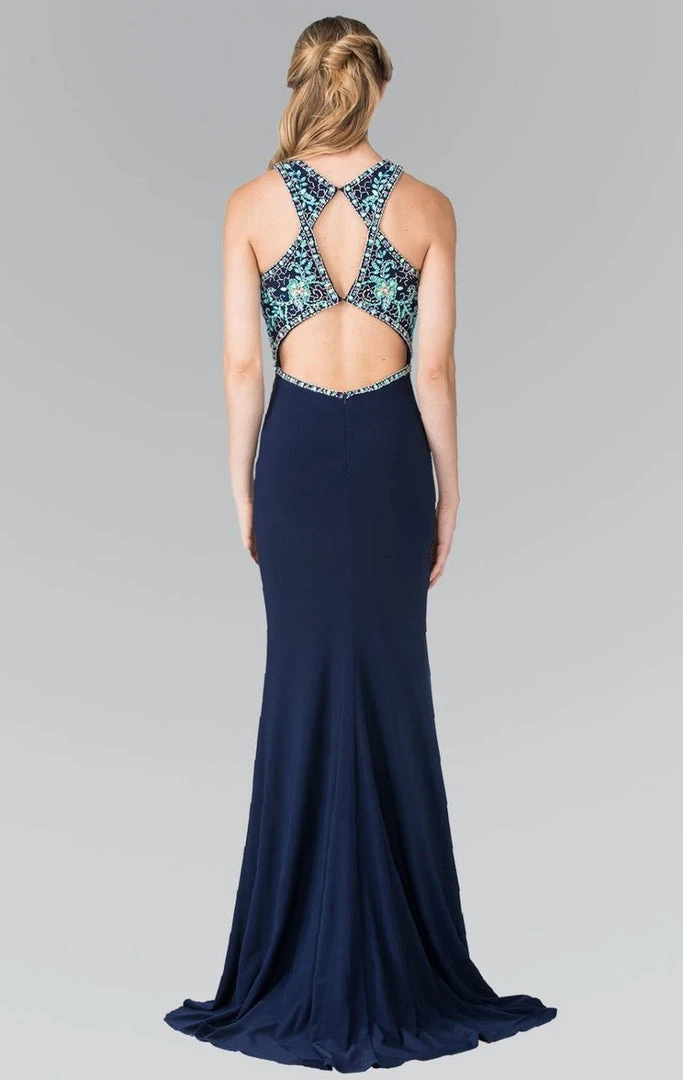 Formal Gowns Elizabeth K - GL2355 Halter Cut Outs Long Gown 7 Formal Gowns Elizabeth K - GL2355 Halter Cut Outs Long Gown