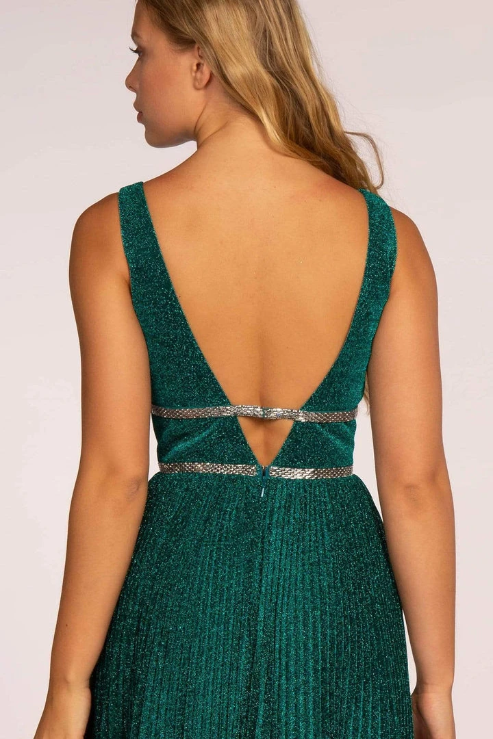 Elizabeth K - GL2501 Illusion Plunging Neck Metallic Prom Dress 13 Elizabeth K - GL2501 Illusion Plunging Neck Metallic Prom Dress