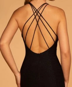 Elizabeth K - GL2549 V-neck Shimmer Fabric Mermaid Dress 21 Elizabeth K - GL2549 V-neck Shimmer Fabric Mermaid Dress