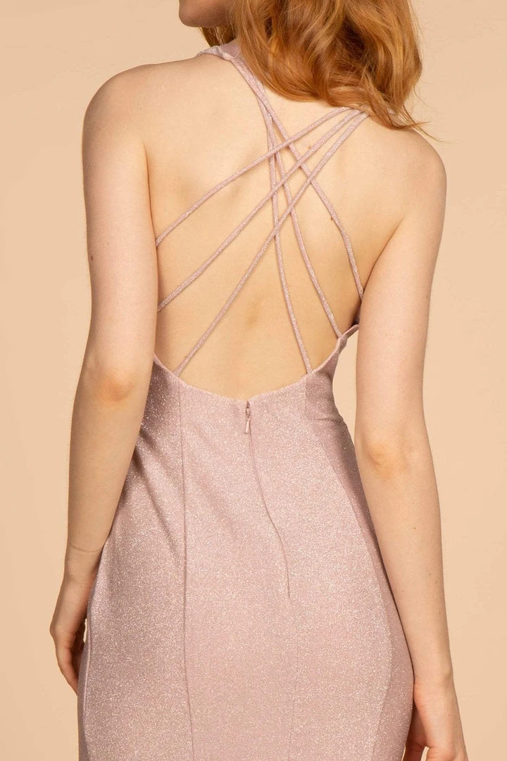 Elizabeth K - GL2549 V-neck Shimmer Fabric Mermaid Dress 10 Elizabeth K - GL2549 V-neck Shimmer Fabric Mermaid Dress