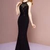 Formal Gowns Elizabeth K - GL2695 Embellished Halter Trumpet Dress With Train 2 Formal Gowns Elizabeth K - GL2695 Embellished Halter Trumpet Dress With Train