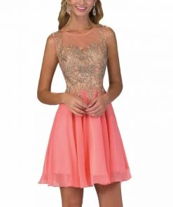 Cocktail Dresses Elizabeth K - GS1336 Sleeveless Embellished Cocktail Dress 9 Cocktail Dresses Elizabeth K - GS1336 Sleeveless Embellished Cocktail Dress