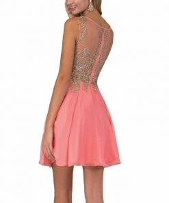 Cocktail Dresses Elizabeth K - GS1336 Sleeveless Embellished Cocktail Dress 10 Cocktail Dresses Elizabeth K - GS1336 Sleeveless Embellished Cocktail Dress