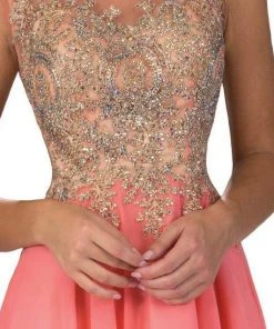 Cocktail Dresses Elizabeth K - GS1336 Sleeveless Embellished Cocktail Dress 8 Cocktail Dresses Elizabeth K - GS1336 Sleeveless Embellished Cocktail Dress