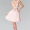 Elizabeth K - GS1469 Bejeweled Sleeveless A-line Short Dress 2 Elizabeth K - GS1469 Bejeweled Sleeveless A-line Short Dress