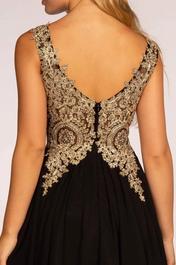 Elizabeth K - GS1625 Embroidered Lace Appliqued Short Dress Cocktail Dresses 6 Elizabeth K - GS1625 Embroidered Lace Appliqued Short Dress Cocktail Dresses