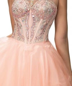 Cocktail Dresses Elizabeth K - GS2029 Embellished High Neck Cocktail Dress 7 Cocktail Dresses Elizabeth K - GS2029 Embellished High Neck Cocktail Dress