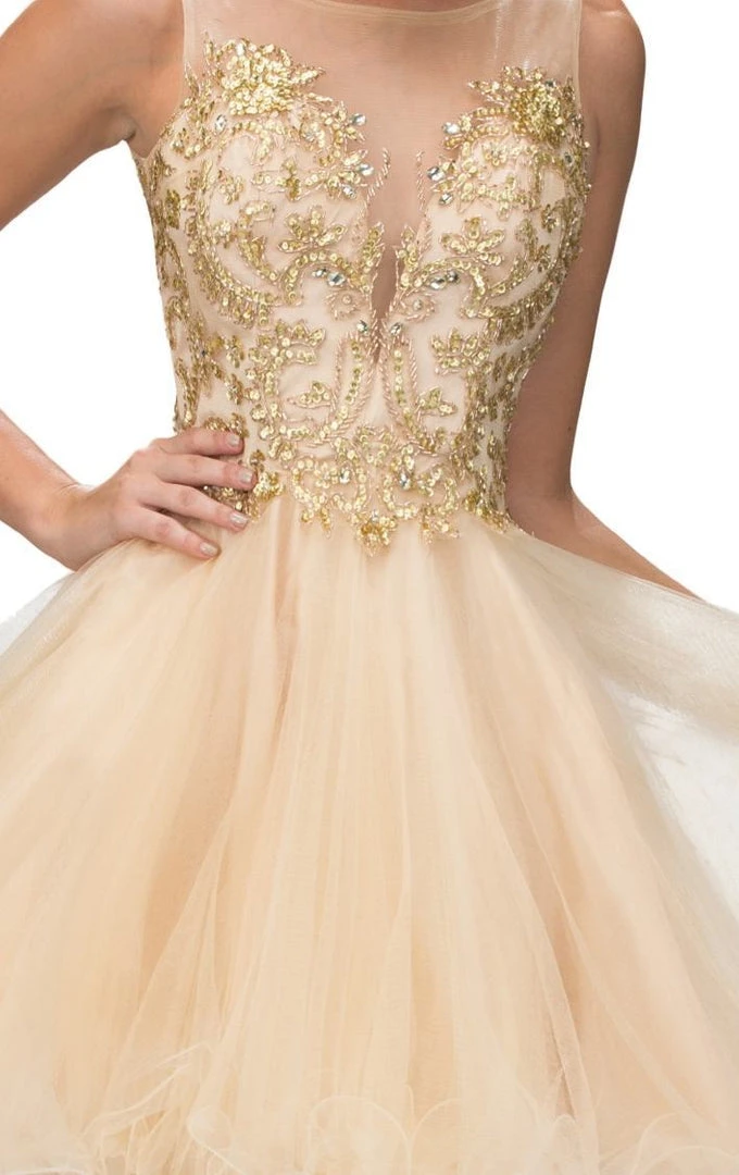 Cocktail Dresses Elizabeth K - GS2157 Embellished Sleeveless Cocktail Dress 4 Cocktail Dresses Elizabeth K - GS2157 Embellished Sleeveless Cocktail Dress