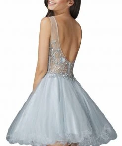 Cocktail Dresses Elizabeth K - GS2157 Embellished Sleeveless Cocktail Dress 9 Cocktail Dresses Elizabeth K - GS2157 Embellished Sleeveless Cocktail Dress