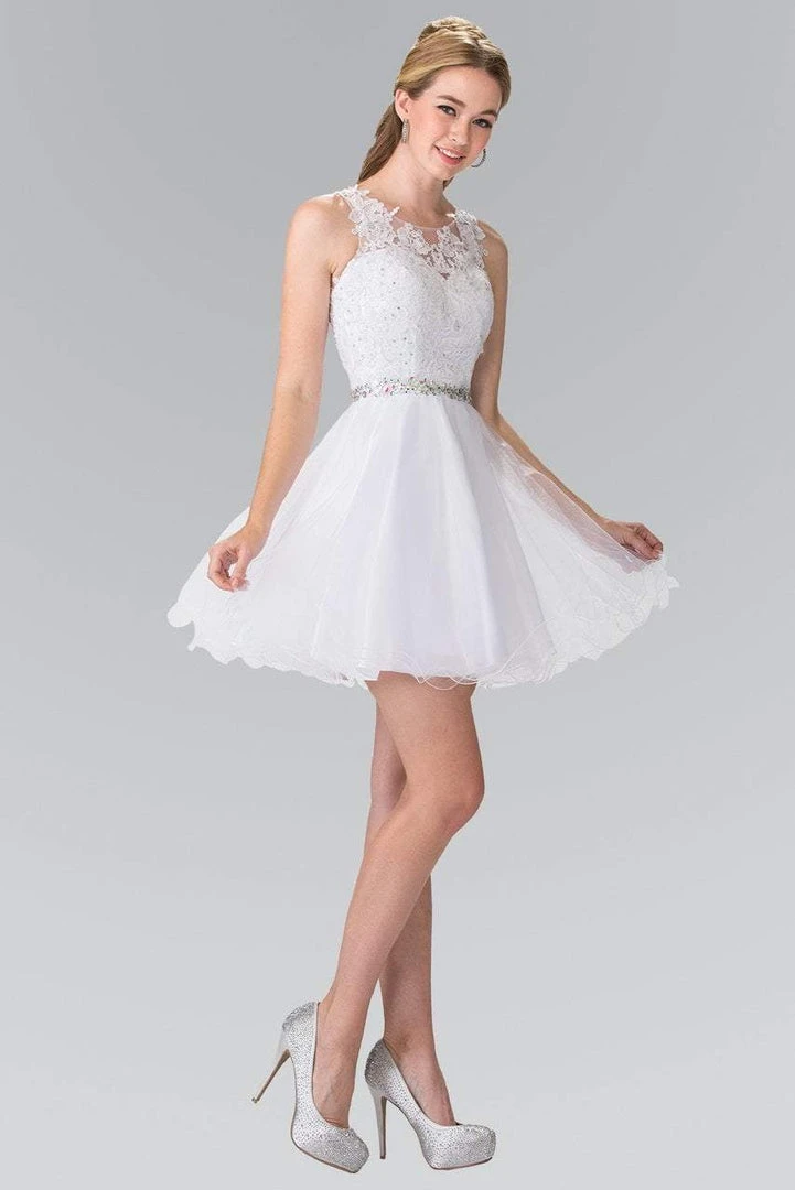 Elizabeth K - GS2375 Lace Illusion A-Line Tulle Short Dress Cocktail Dresses 17 Elizabeth K - GS2375 Lace Illusion A-Line Tulle Short Dress Cocktail Dresses