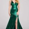 Formal Gowns Ellie Wilde - EW120031 Sexy Strappy Back Shimmer Metallic Mermaid Gown