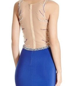 Plus Size Dresses Aspeed Design - Embellished Sheer Halter Sheath Evening Dress 9 Plus Size Dresses Aspeed Design - Embellished Sheer Halter Sheath Evening Dress