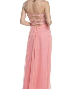 Formal Gowns Aspeed Design - Embroidered Strapless A-Line Evening Dress 8 Formal Gowns Aspeed Design - Embroidered Strapless A-Line Evening Dress