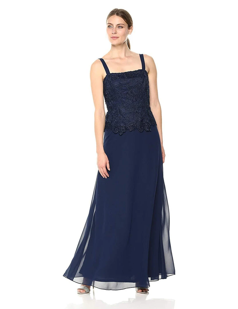 Emma Street - 1110786 Sleeveless Chiffon Dress With Lace Jacket 4 Emma Street - 1110786 Sleeveless Chiffon Dress With Lace Jacket