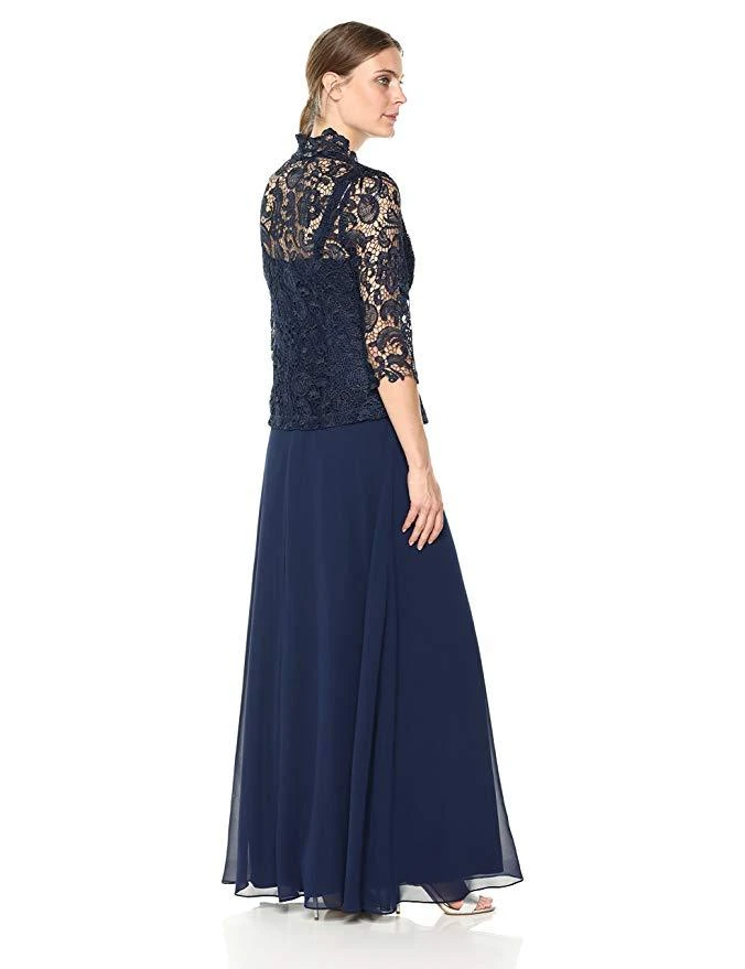 Emma Street - 1110786 Sleeveless Chiffon Dress With Lace Jacket 5 Emma Street - 1110786 Sleeveless Chiffon Dress With Lace Jacket