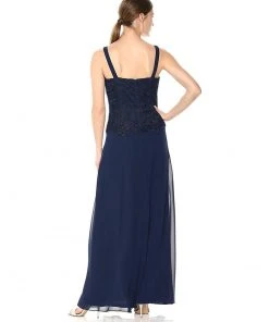 Emma Street - 1110786 Sleeveless Chiffon Dress With Lace Jacket 10 Emma Street - 1110786 Sleeveless Chiffon Dress With Lace Jacket