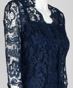 Emma Street - 1110786 Sleeveless Chiffon Dress With Lace Jacket 11 Emma Street - 1110786 Sleeveless Chiffon Dress With Lace Jacket