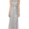 Emma Street - 1111260 Sequin Detail Embellished Mesh Overlay Dress Formal Gowns