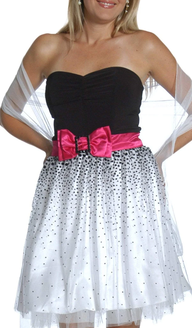 Cocktail Dresses Eureka Fashion - 1640 Strapless Sweetheart Dotted Tulle A-line Dress 4 Cocktail Dresses Eureka Fashion - 1640 Strapless Sweetheart Dotted Tulle A-line Dress