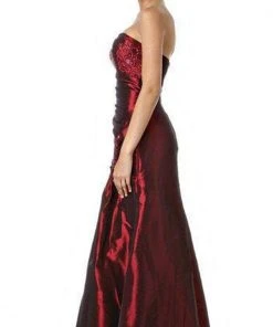 Formal Gowns Eureka Fashion - 2224 Embroidered Floral Accented Trumpet Gown