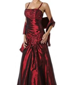 Formal Gowns Eureka Fashion - 2224 Embroidered Floral Accented Trumpet Gown