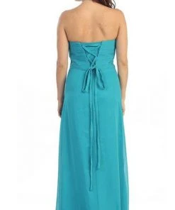 Eureka Fashion - 2564 Heart Shaped Beaded Sweetheart Chiffon Dress Formal Gowns