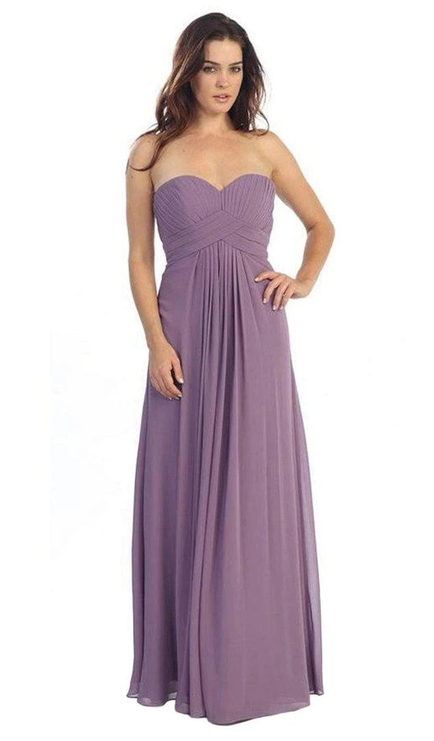 Formal Gowns Eureka Fashion - 2600-1 Pleated Strapless Sweetheart Chiffon Gown 8 Formal Gowns Eureka Fashion - 2600-1 Pleated Strapless Sweetheart Chiffon Gown