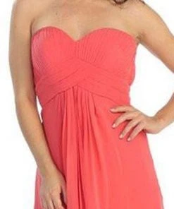 Formal Gowns Eureka Fashion - 2600-1 Pleated Strapless Sweetheart Chiffon Gown 12 Formal Gowns Eureka Fashion - 2600-1 Pleated Strapless Sweetheart Chiffon Gown