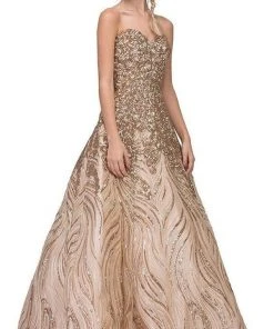 Formal Gowns Eureka Fashion - 7007 Sequin Embellished Sweetheart A-Line Gown