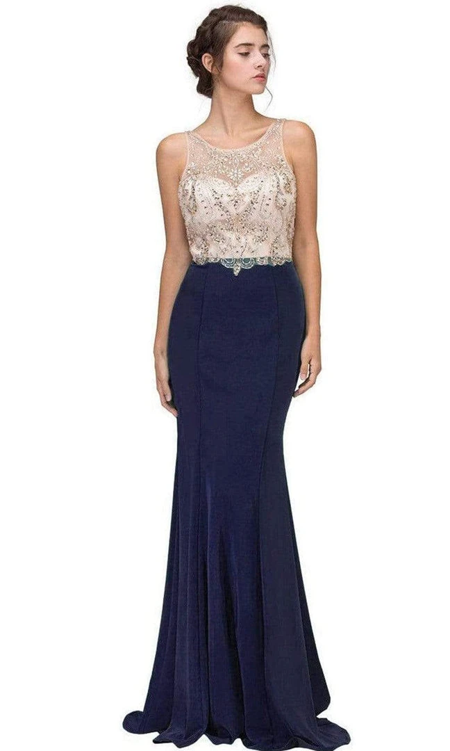 Eureka Fashion - 7022 Beaded Illusion Scoop Mermaid Dress Formal Gowns 6 Eureka Fashion - 7022 Beaded Illusion Scoop Mermaid Dress Formal Gowns