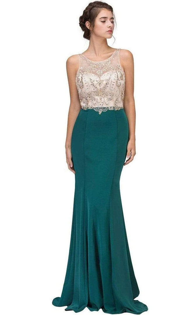 Eureka Fashion - 7022 Beaded Illusion Scoop Mermaid Dress Formal Gowns 8 Eureka Fashion - 7022 Beaded Illusion Scoop Mermaid Dress Formal Gowns