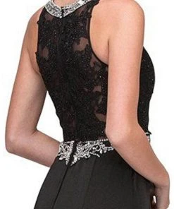 Eureka Fashion - Jewel Lace Formal Dress 6300 - 1 Pc Black In Size M Available 9 Eureka Fashion - Jewel Lace Formal Dress 6300 - 1 Pc Black In Size M Available