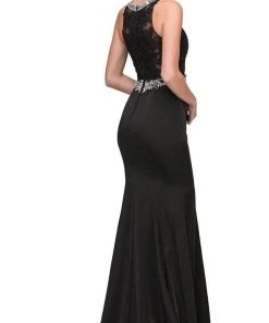 Eureka Fashion - Jewel Lace Formal Dress 6300 - 1 Pc Black In Size M Available 7 Eureka Fashion - Jewel Lace Formal Dress 6300 - 1 Pc Black In Size M Available