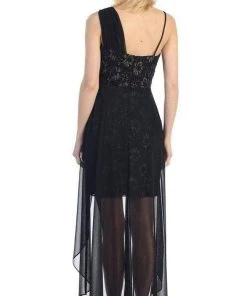 Eureka Fashion - Lace Mini Dress With High Low Chiffon Overskirt 1921 - 1 Pc White In Size XS Available Cocktail Dresses 7 Eureka Fashion - Lace Mini Dress With High Low Chiffon Overskirt 1921 - 1 Pc White In Size XS Available Cocktail Dresses