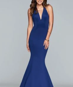 Faviana - 10105 Luxe Jersey V Neck Mermaid Dress 17 Faviana - 10105 Luxe Jersey V Neck Mermaid Dress