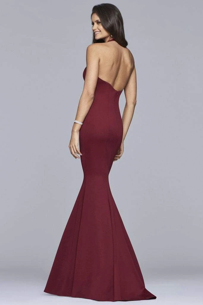 Faviana - 10105 Luxe Jersey V Neck Mermaid Dress 4 Faviana - 10105 Luxe Jersey V Neck Mermaid Dress