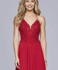 Cocktail Dresses Faviana - 10151 Embellished Chiffon A-line Cocktail Dress