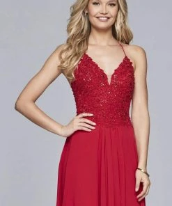 Cocktail Dresses Faviana - 10151 Embellished Chiffon A-line Cocktail Dress 9 Cocktail Dresses Faviana - 10151 Embellished Chiffon A-line Cocktail Dress