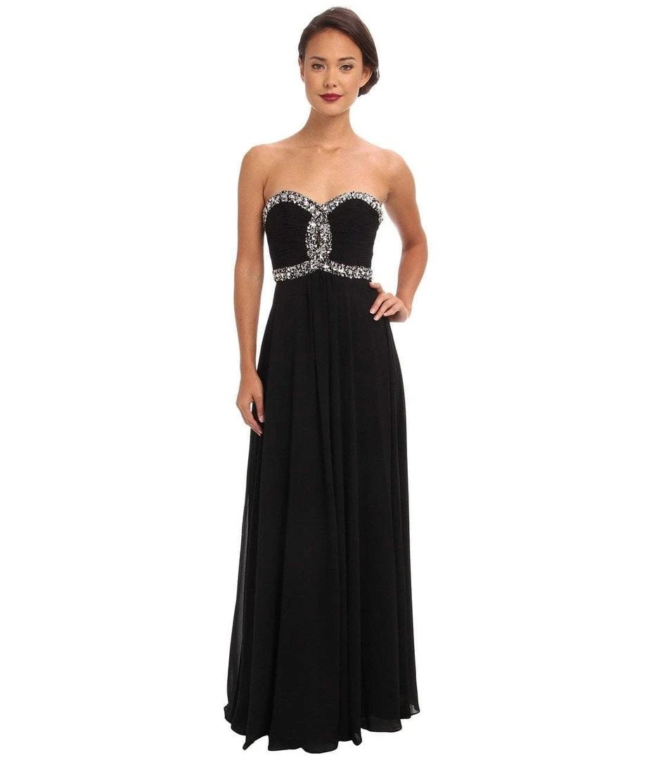Faviana - 7366 Crystal-Crusted Keyhole Chiffon Gown 3 Faviana - 7366 Crystal-Crusted Keyhole Chiffon Gown