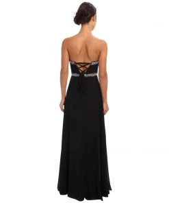 Faviana - 7366 Crystal-Crusted Keyhole Chiffon Gown 14 Faviana - 7366 Crystal-Crusted Keyhole Chiffon Gown