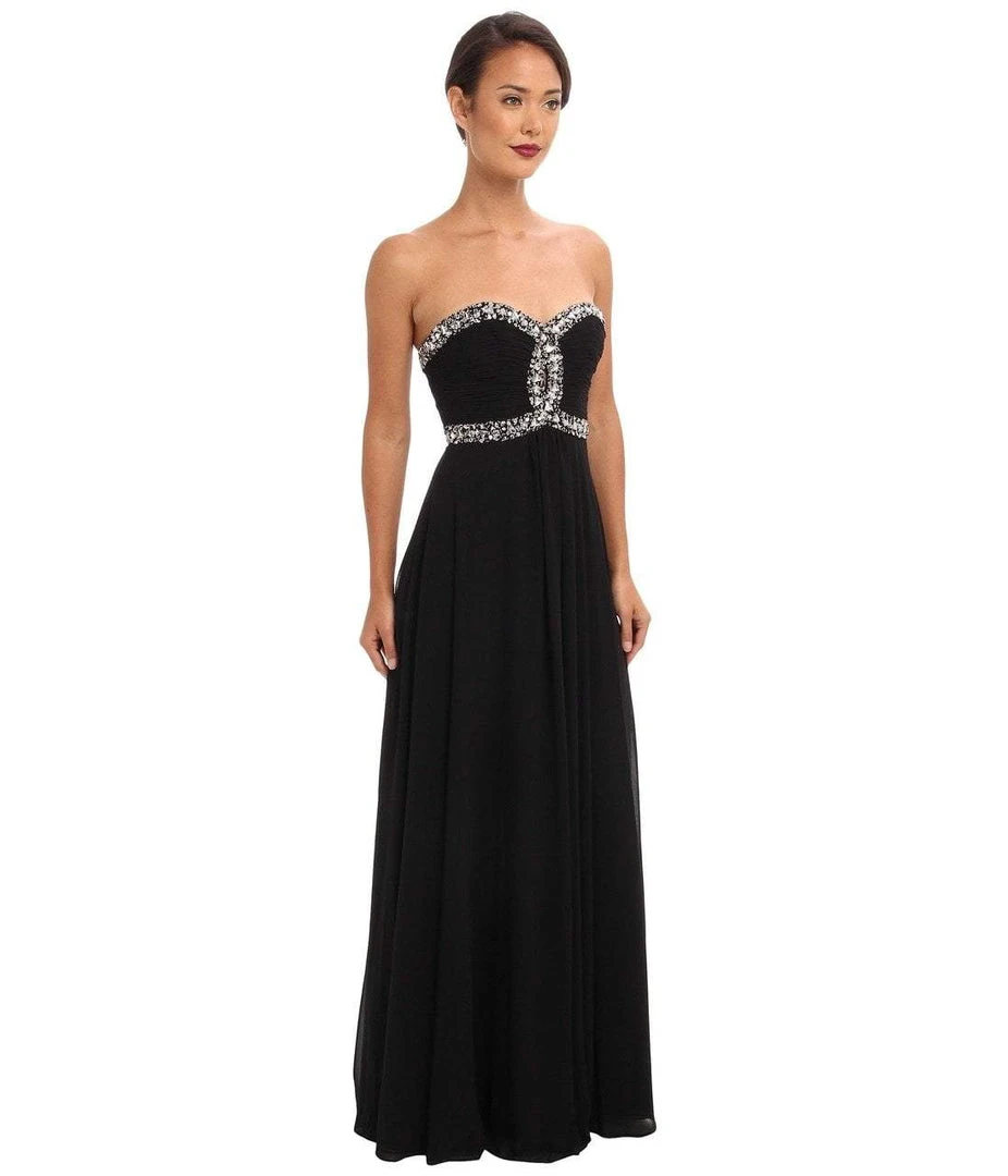 Faviana - 7366 Crystal-Crusted Keyhole Chiffon Gown 5 Faviana - 7366 Crystal-Crusted Keyhole Chiffon Gown
