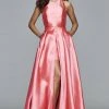 Formal Gowns Faviana - 7752 High Low Frosted Satin Evening Dress 2 Formal Gowns Faviana - 7752 High Low Frosted Satin Evening Dress